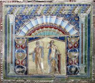 mosaïque d‘Herculanum (1er s.av JC): Neptune et Amphitrite (mosaïque)