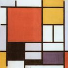 MONDRIAN, Composition avec rouge, jaune, bleu, noir, 1921