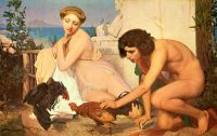 GEROME, Jeunes grecs faisant un combat de coqs, 1847 (Lusée d‘Orsay, Paris)